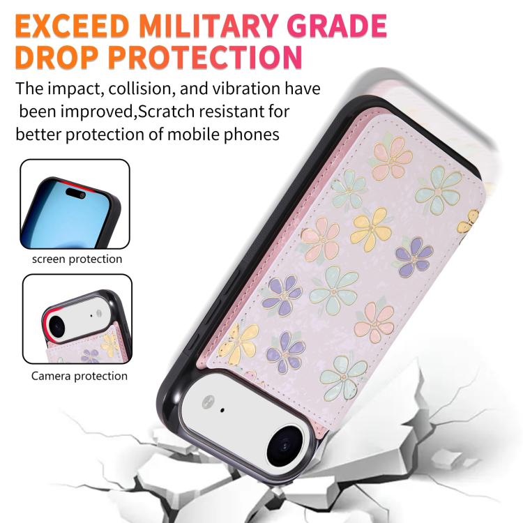 For iPhone Air Printed Double Buckle RFID Anti-theft Phone Case