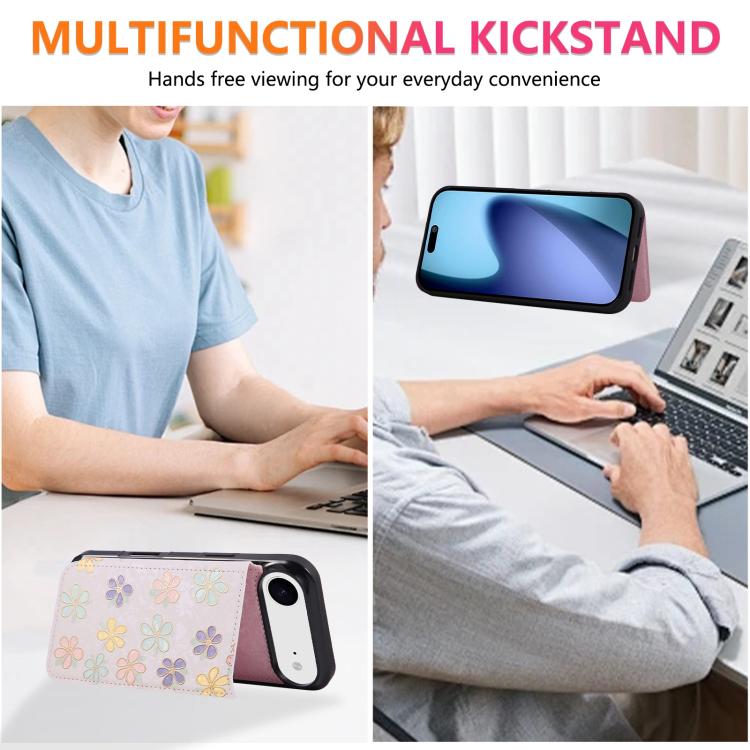 For iPhone Air Printed Double Buckle RFID Anti-theft Phone Case