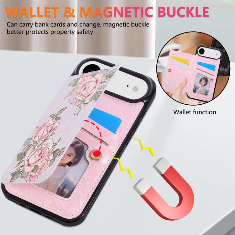 For iPhone Air Printed Double Buckle RFID Anti-theft Phone Case