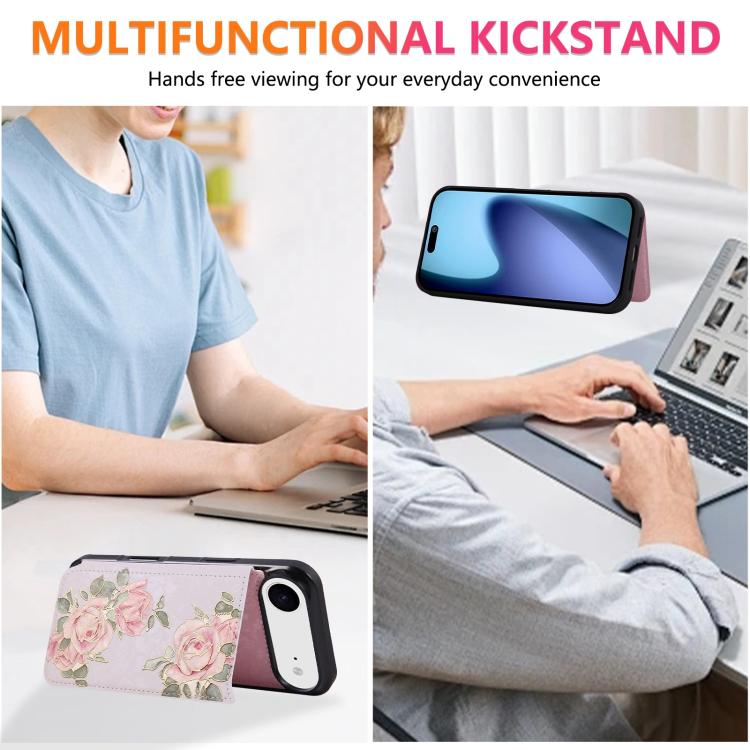 For iPhone Air Printed Double Buckle RFID Anti-theft Phone Case