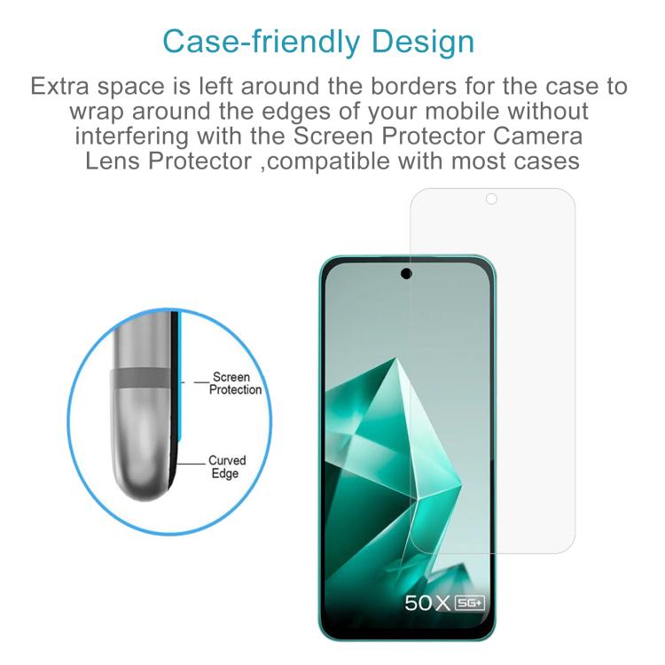 For Infinix Note 50x 10pcs 0.26mm 9H 2.5D Tempered Glass Film
