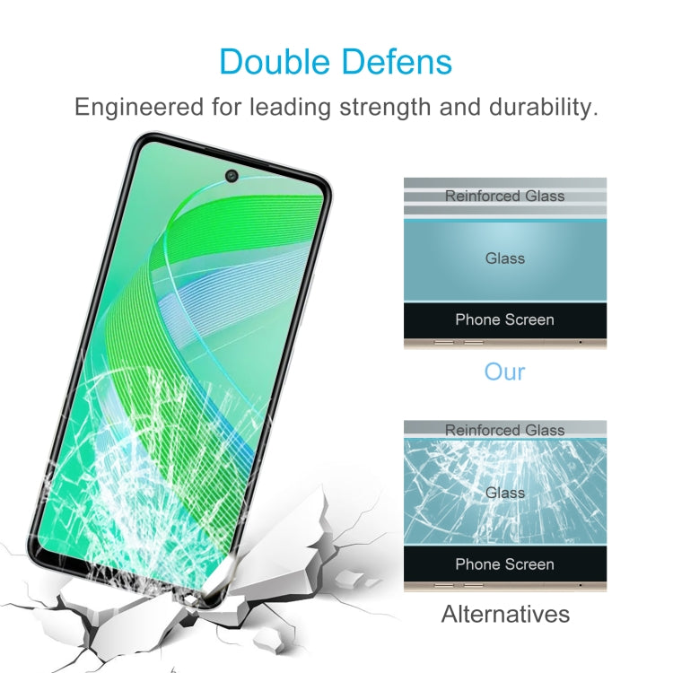For Infinix Smart 8 Pro 50pcs 0.26mm 9H 2.5D Tempered Glass Film