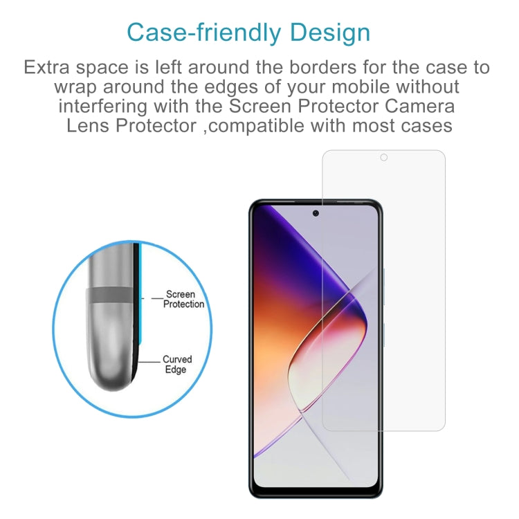 For Infinix Note 40X 5G 50pcs 0.26mm 9H 2.5D Tempered Glass Film