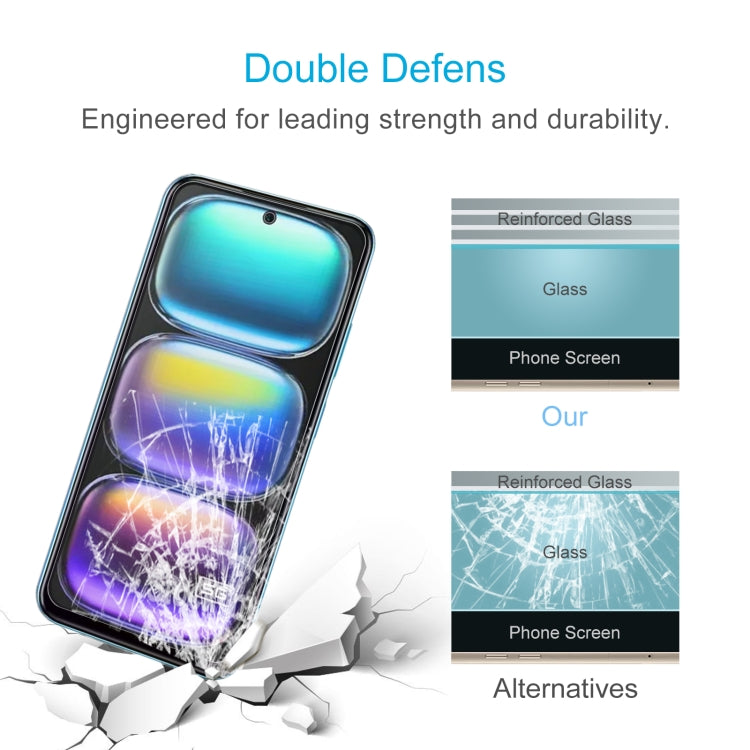 For Infinix Hot 50 5G 50pcs 0.26mm 9H 2.5D Tempered Glass Film