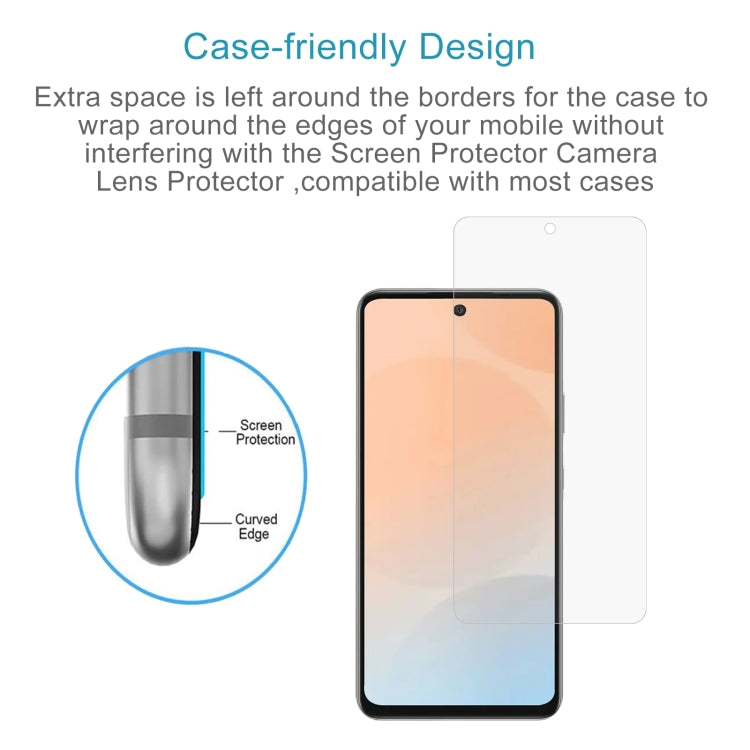 For Infinix Hot 50 4G 50pcs 0.26mm 9H 2.5D Tempered Glass Film