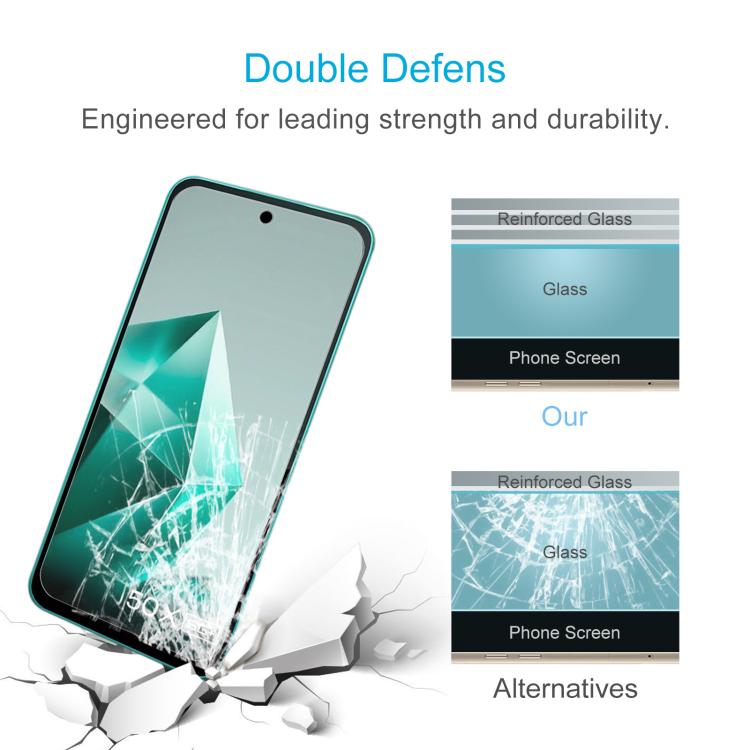 For Infinix Note 50x 50pcs 0.26mm 9H 2.5D Tempered Glass Film