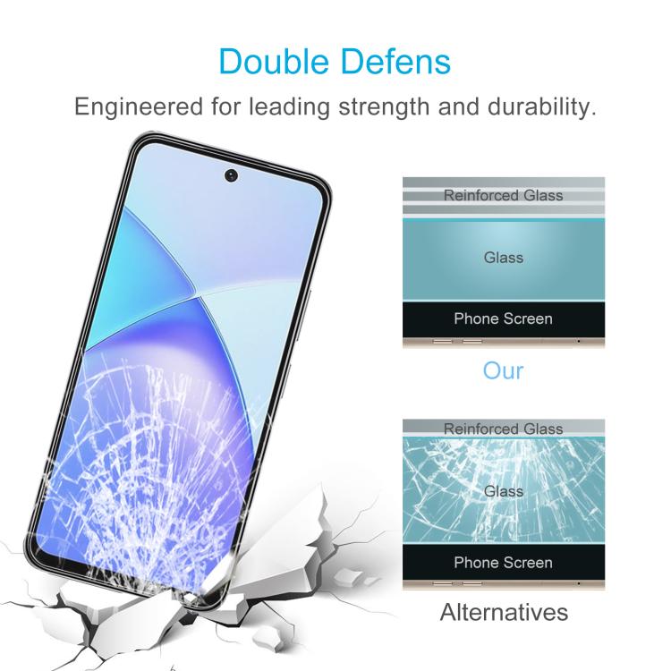 For Infinix Smart 10 Plus 4G 50pcs 0.26mm 9H 2.5D Tempered Glass Film