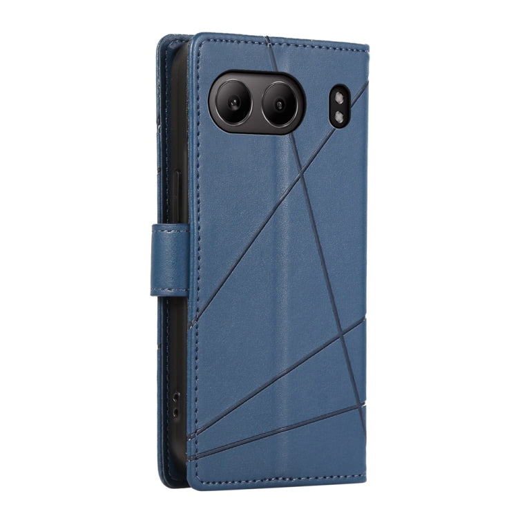 For OnePlus Nord 4 PU Genuine Leather Texture Embossed Line Phone Case