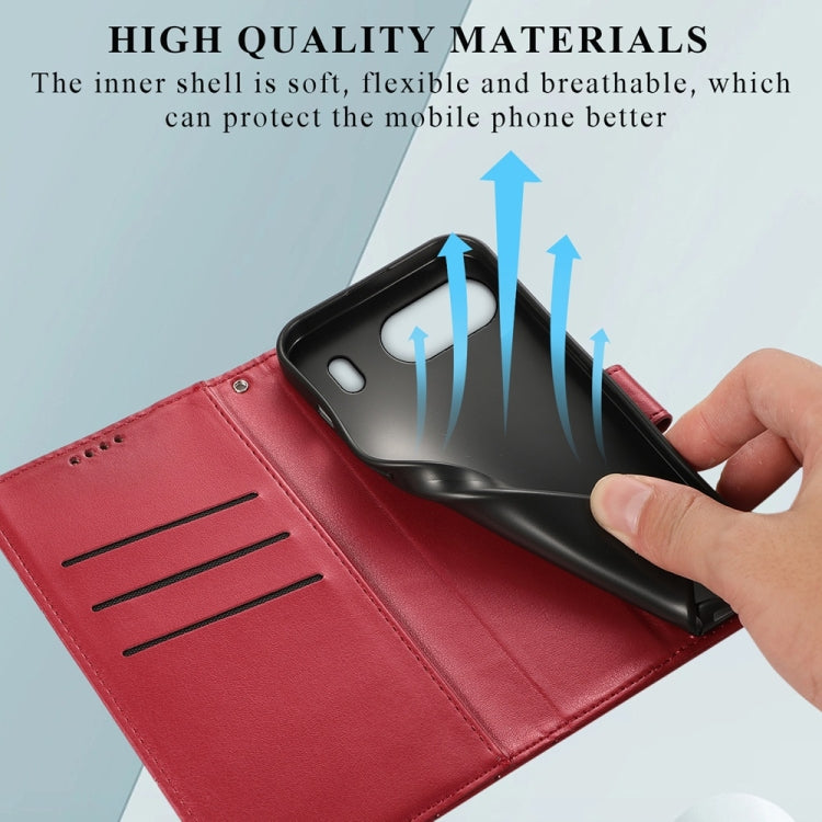 For OnePlus Nord 4 PU Genuine Leather Texture Embossed Line Phone Case