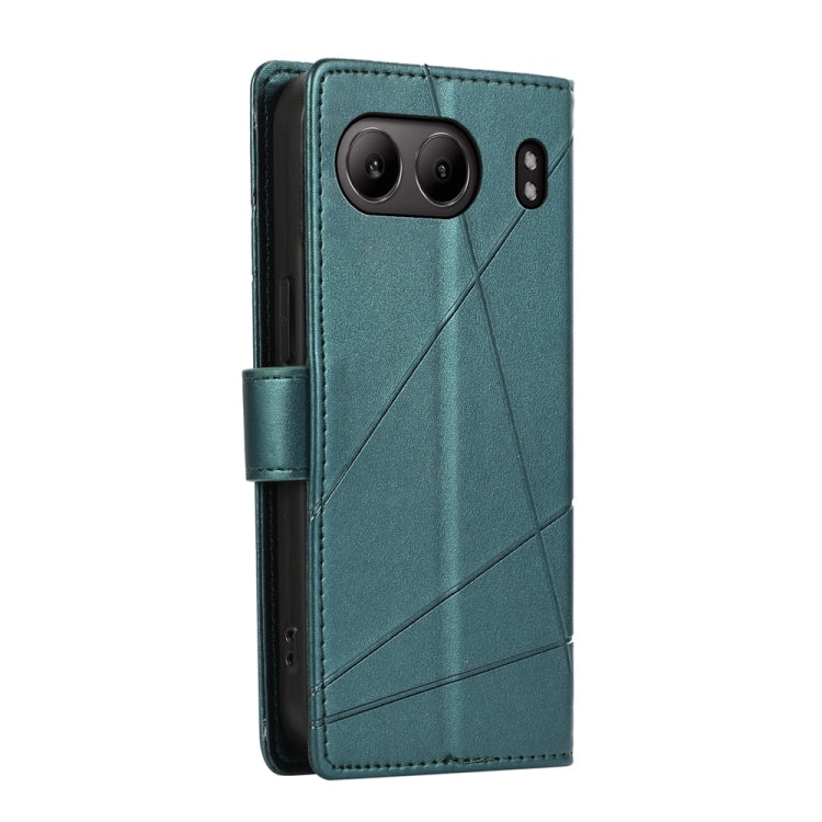 For OnePlus Nord 4 PU Genuine Leather Texture Embossed Line Phone Case