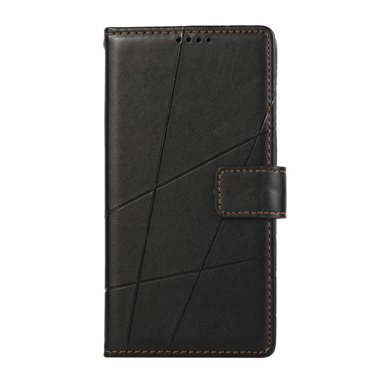 For iPhone 17 Pro Max PU Genuine Leather Texture Embossed Line Phone Case