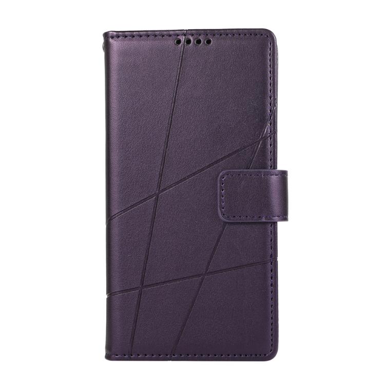 For iPhone 17 Pro Max PU Genuine Leather Texture Embossed Line Phone Case