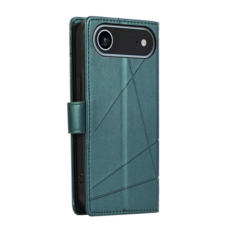 For iPhone Air PU Genuine Leather Texture Embossed Line Phone Case