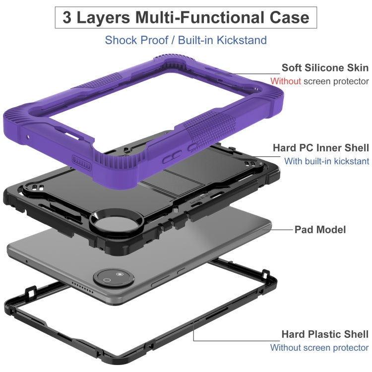 For Xiaomi Redmi Pad SE 8.7 Shockproof Silicone Hybrid PC Tablet Case with Holder