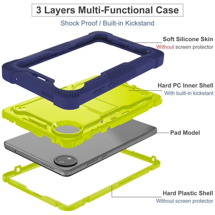 For Xiaomi Redmi Pad SE 8.7 Shockproof Silicone Hybrid PC Tablet Case with Holder