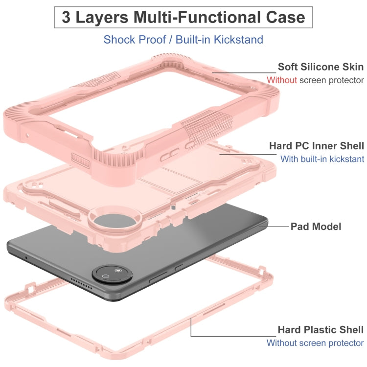 For Xiaomi Redmi Pad SE 8.7 Shockproof Silicone Hybrid PC Tablet Case with Holder