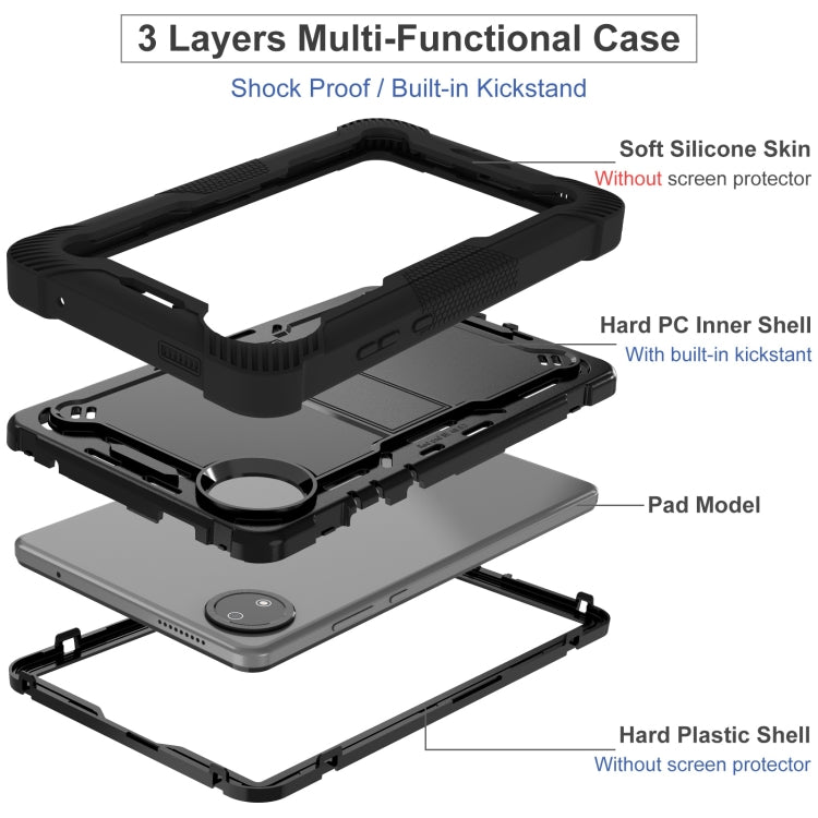 For Xiaomi Redmi Pad SE 8.7 Shockproof Silicone Hybrid PC Tablet Case with Holder