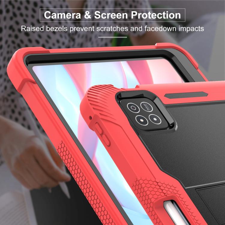 For Xiaomi Pad 7 / 7 Pro Shockproof Silicone Hybrid PC Tablet Case with Holder