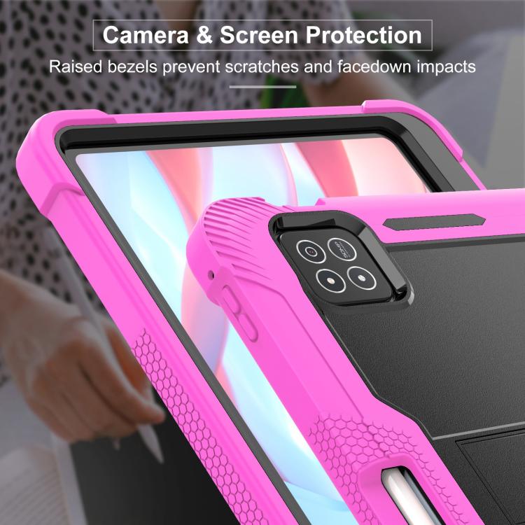 For Xiaomi Pad 7 / 7 Pro Shockproof Silicone Hybrid PC Tablet Case with Holder