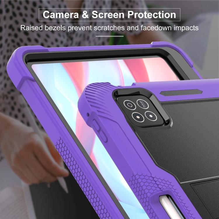 For Xiaomi Pad 7 / 7 Pro Shockproof Silicone Hybrid PC Tablet Case with Holder