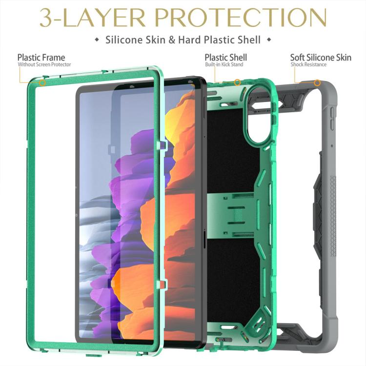 For Xiaomi Redmi Pad 2 Shockproof Silicone Hybrid PC Tablet Case with Holder