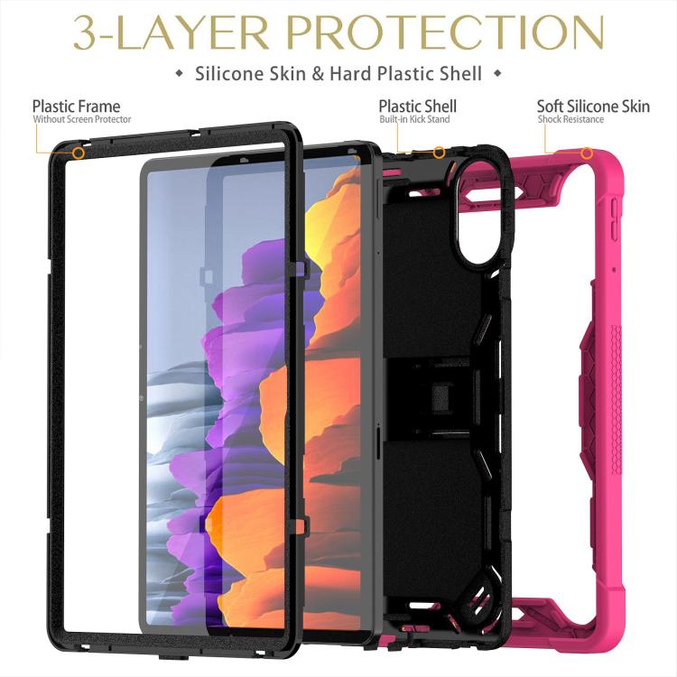 For Xiaomi Redmi Pad 2 Shockproof Silicone Hybrid PC Tablet Case with Holder
