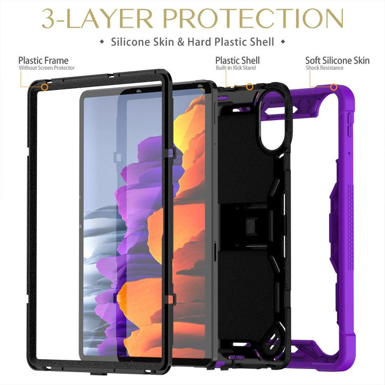 For Xiaomi Redmi Pad 2 Shockproof Silicone Hybrid PC Tablet Case with Holder