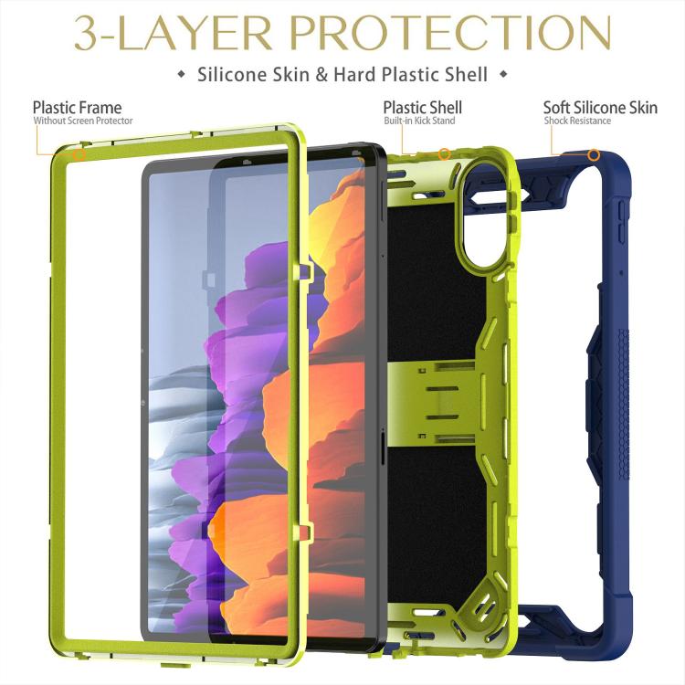 For Xiaomi Redmi Pad 2 Shockproof Silicone Hybrid PC Tablet Case with Holder