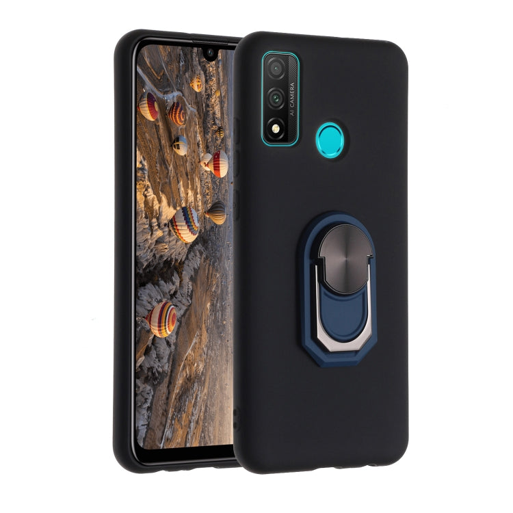 For Huawei P smart 2020 Black Armor PC + TPU Shockproof Protective Case with Ring Holder