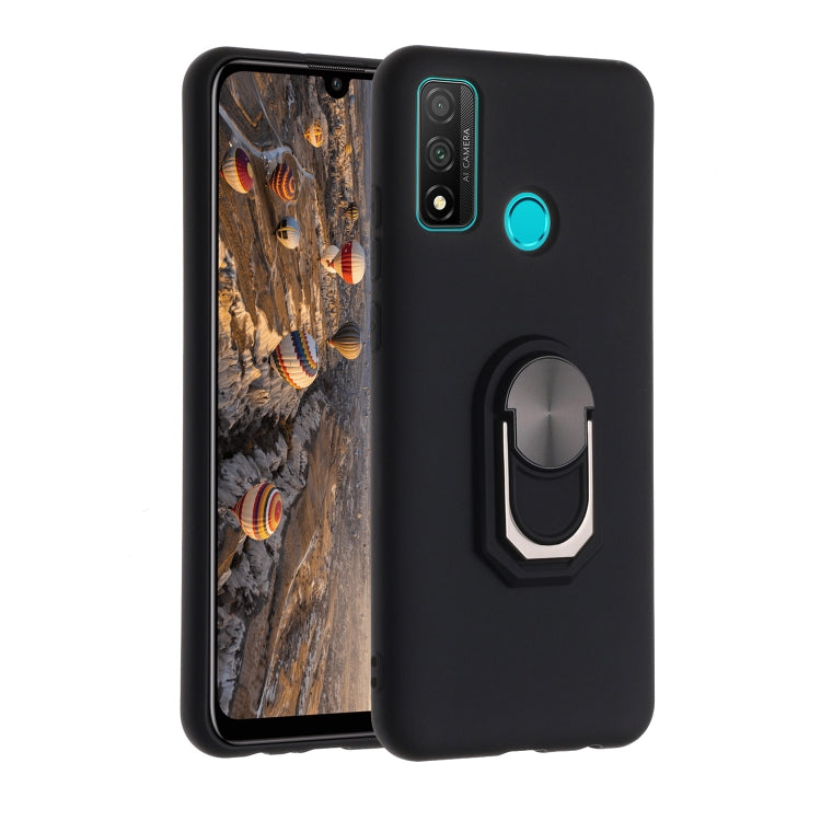 For Huawei P smart 2020 Black Armor PC + TPU Shockproof Protective Case with Ring Holder