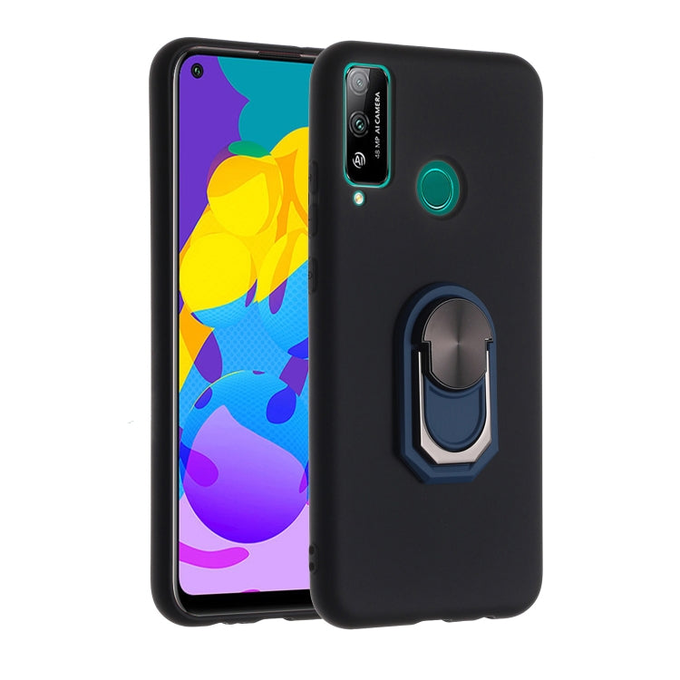 For Huawei Honor Play4T / Nova 4i Black Armor PC + TPU Shockproof Protective Case with Ring Holder
