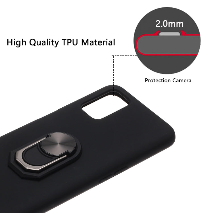 For Huawei Honor Play4T Pro Black Armor PC + TPU Shockproof Protective Case with Ring Holder(Red)