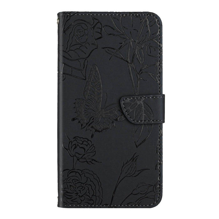 For Google Pixel 9a Skin Feel Butterfly Embossed Flip Leather Phone Case