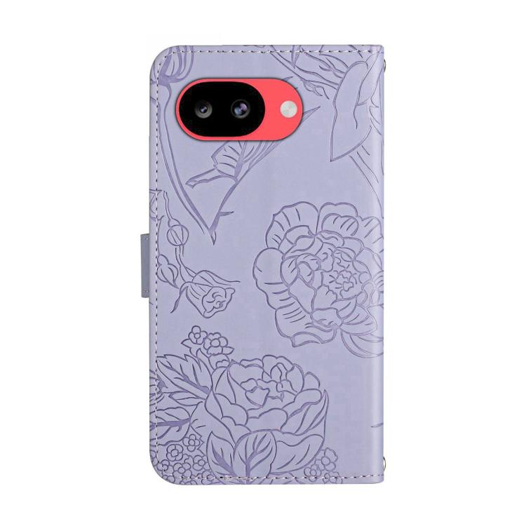 For Google Pixel 10a Skin Feel Butterfly Embossed Flip Leather Phone Case