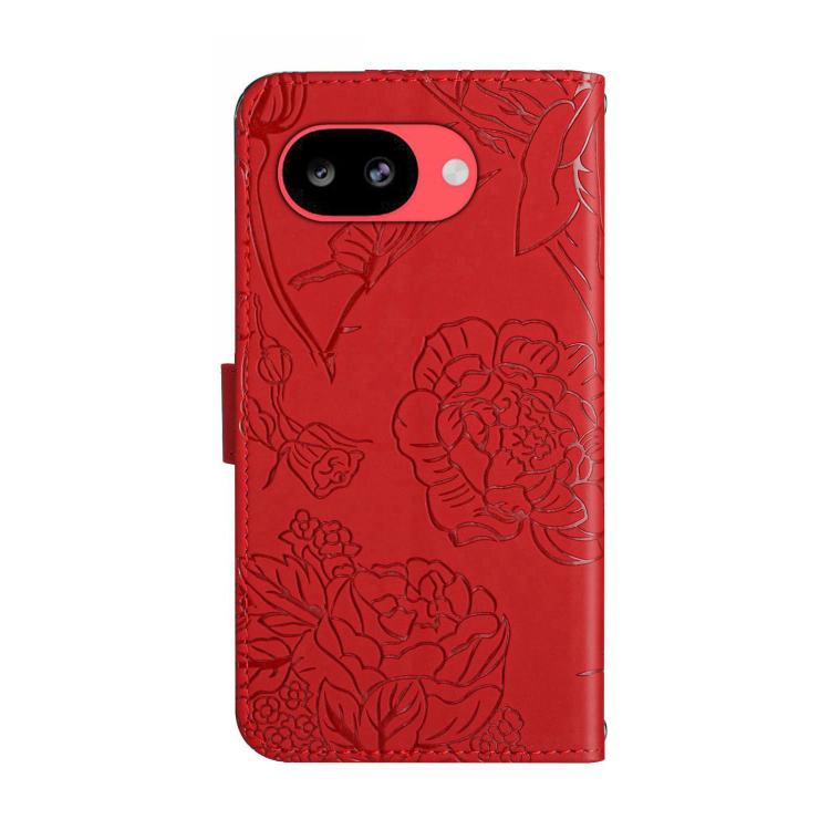 For Google Pixel 10a Skin Feel Butterfly Embossed Flip Leather Phone Case