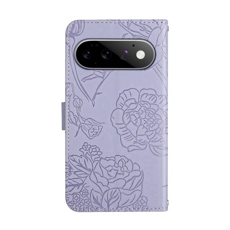 For Google Pixel 11 Pro XL Skin Feel Butterfly Embossed Flip Leather Phone Case