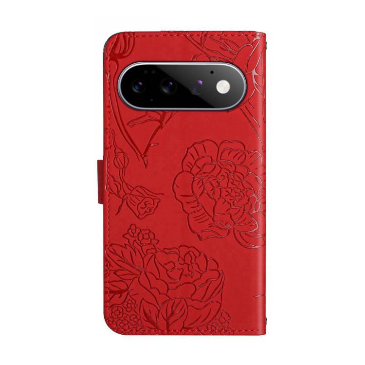 For Google Pixel 11 Pro XL Skin Feel Butterfly Embossed Flip Leather Phone Case