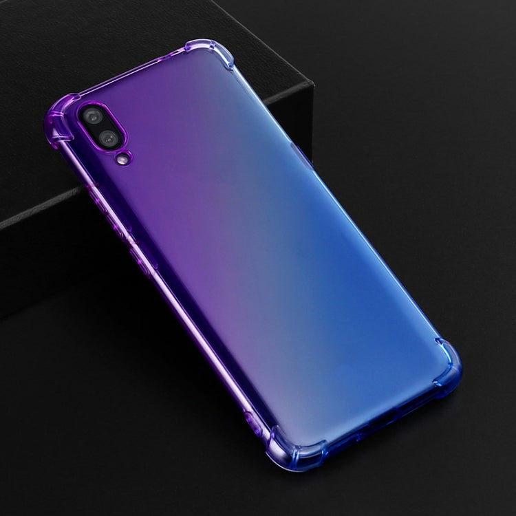 For Vivo X23 Four-Corner Airbag Shockproof Gradient Color Clear TPU Case
