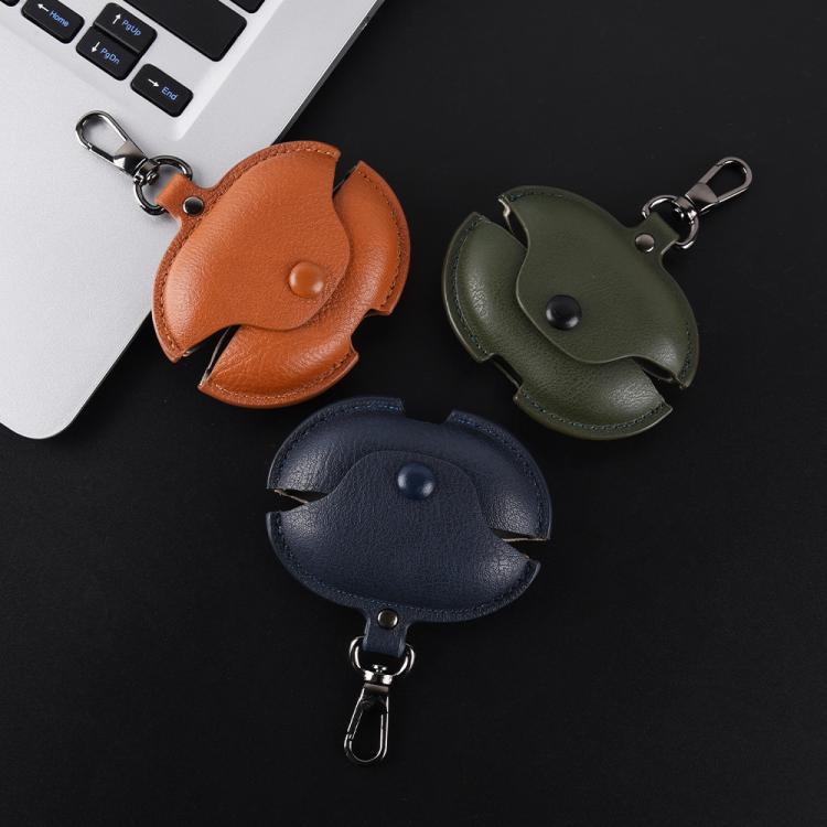 For Huawei FreeBuds Pro 5 / 4 / 3 Business Leather Earphone Protective Case with Hook
