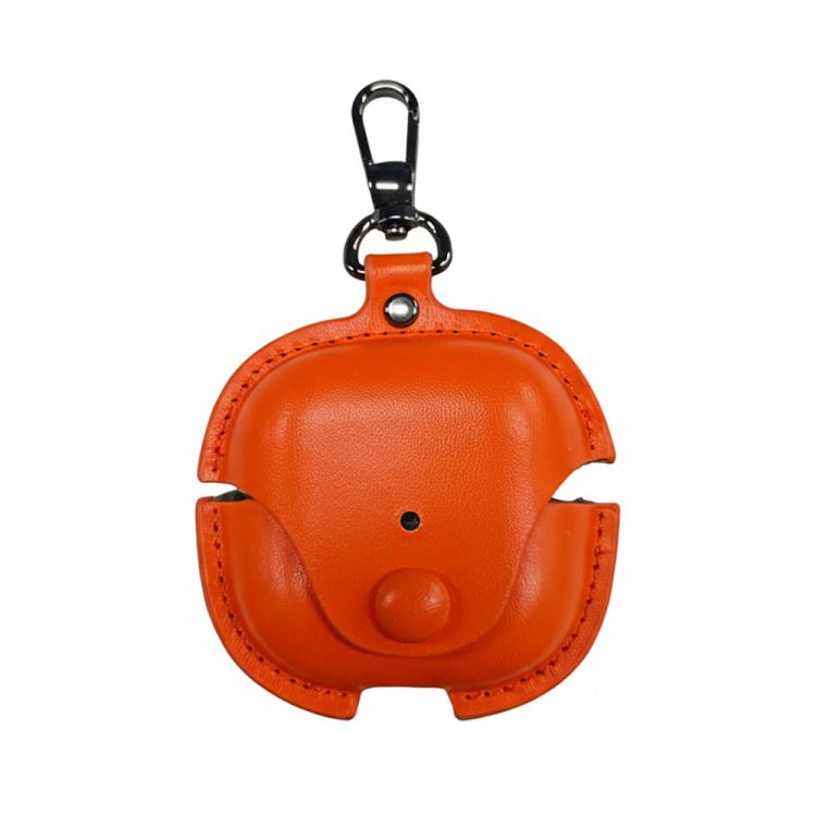 For Huawei FreeClip 2 Business Leather Earphone Protective Case with Hook