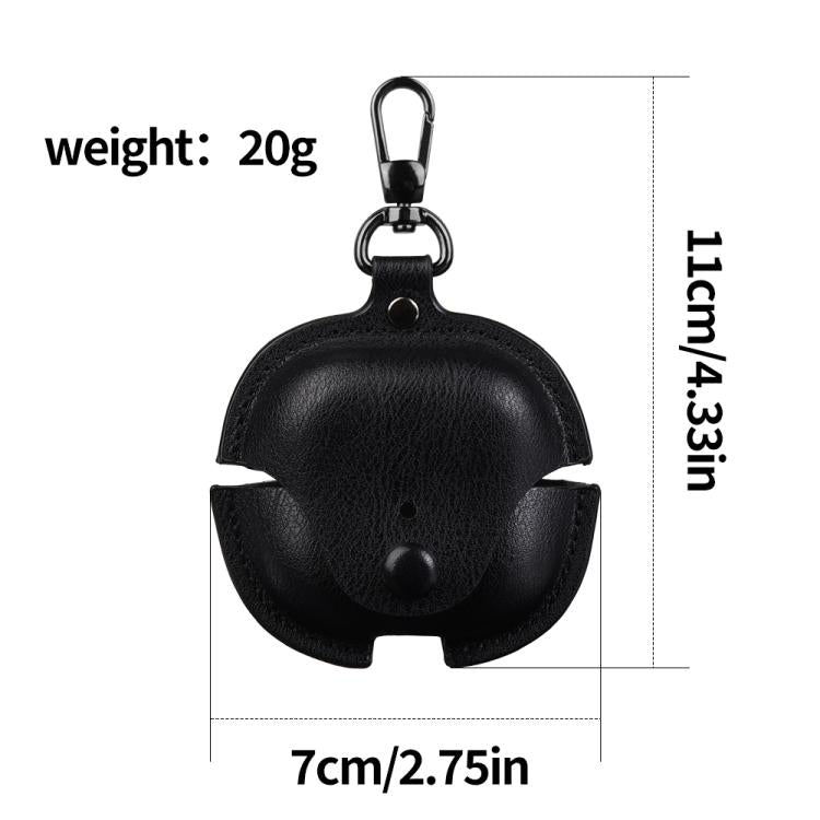 For Huawei FreeClip 2 Business Leather Earphone Protective Case with Hook