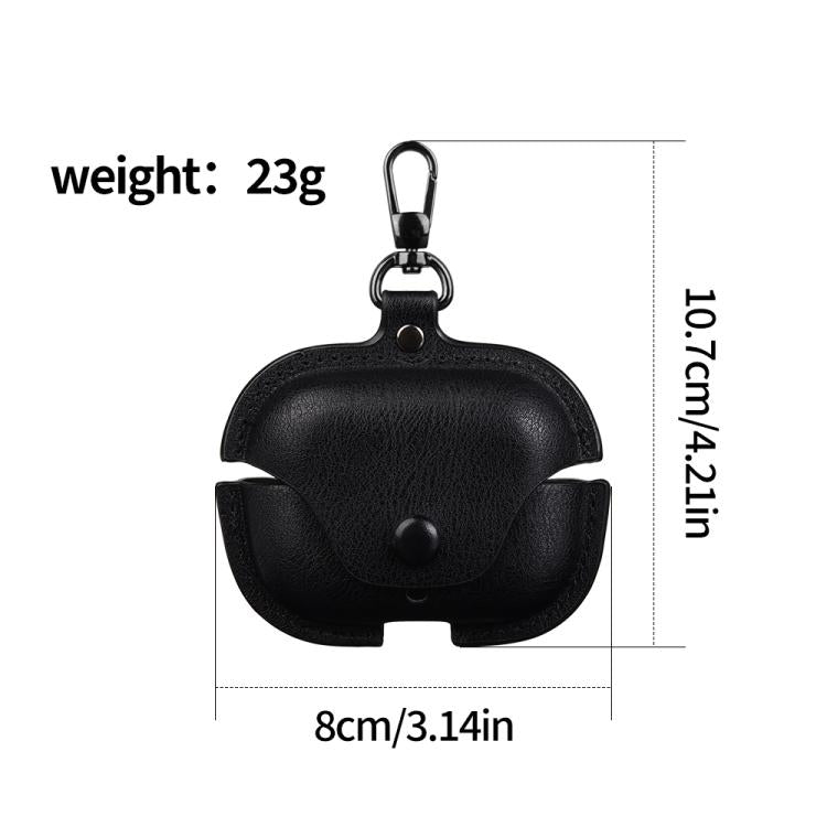 For Huawei FreeBuds SE 4 ANC Business Leather Earphone Protective Case with Hook