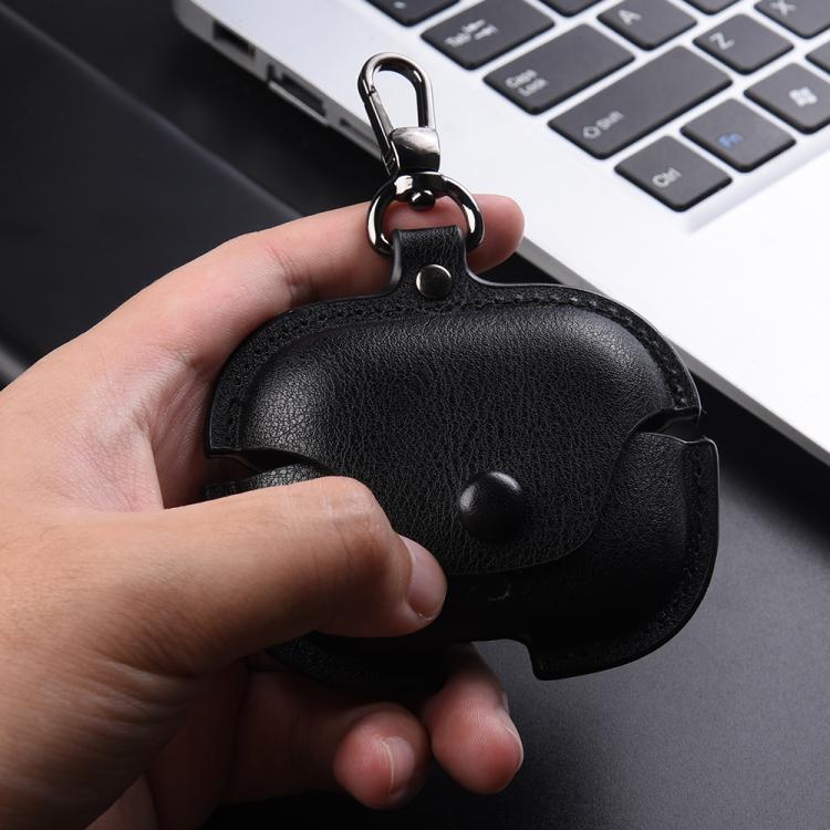For Huawei FreeBuds SE 4 ANC Business Leather Earphone Protective Case with Hook