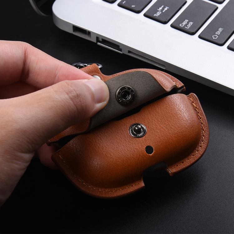 For Huawei FreeBuds SE 4 ANC Business Leather Earphone Protective Case with Hook