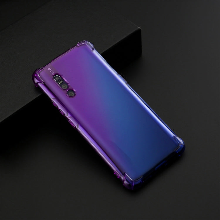 For Vivo X27 / V15 Pro Four-Corner Airbag Shockproof Gradient Color Clear TPU Case