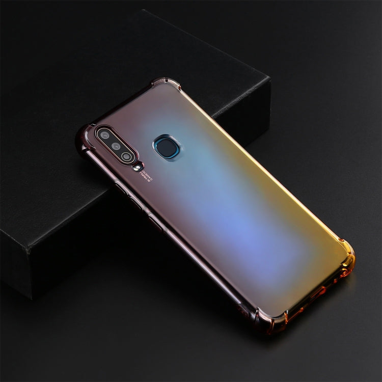 For Vivo Y17 / Y3 Four-Corner Airbag Shockproof Gradient Color Clear TPU Case