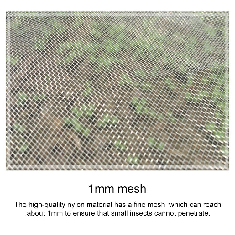2 PCS Garden Dustproof Nylon Net Insect Screen Packing Bag, Mesh Aperture: 1mm, Specification:2x5m