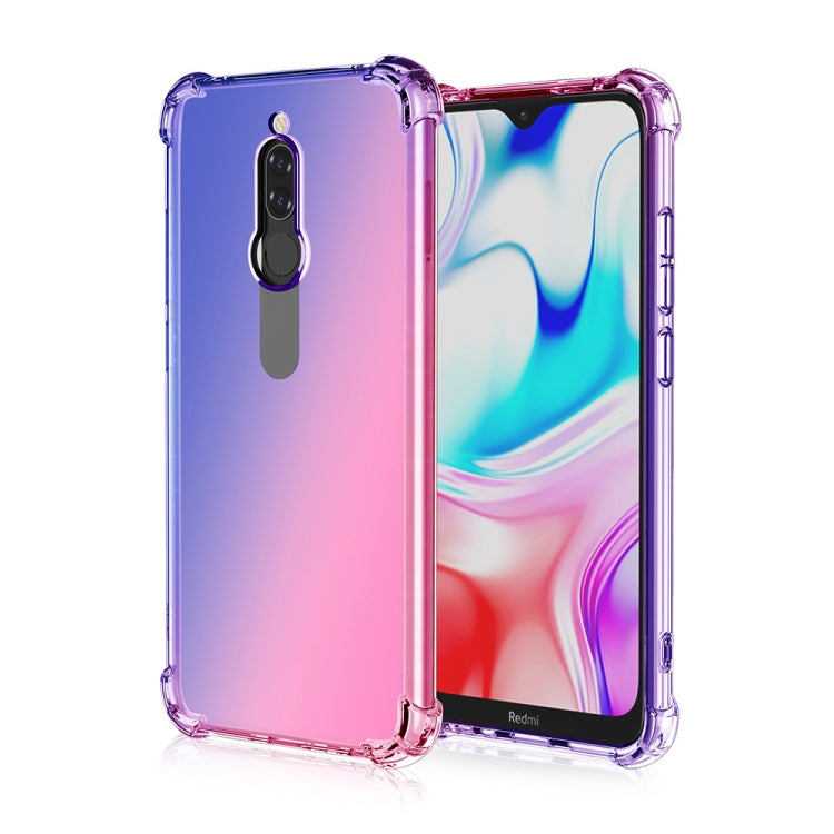 For Xiaomi Redmi 8 Four-Corner Airbag Shockproof Gradient Color TPU Protective Case