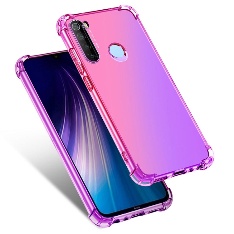 For Xiaomi Redmi Note 8 Four-Corner Airbag Shockproof Gradient Color TPU Protective Case