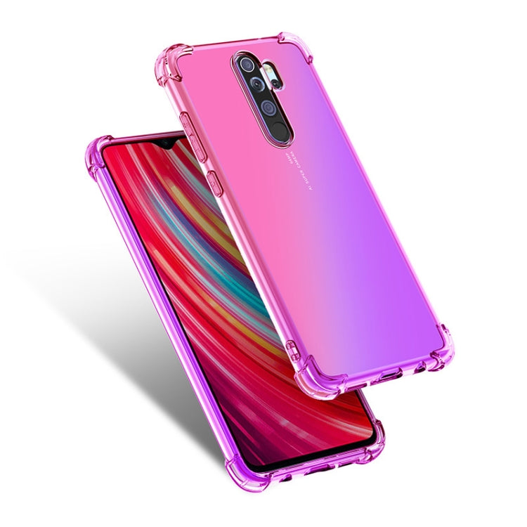 For Xiaomi Redmi Note 8 Pro Four-Corner Airbag Shockproof Gradient Color TPU Protective Case